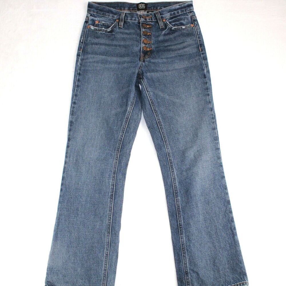 BDG Jeans Womens 28 x 28 Vintage Bootcut Button Fly Mid Rise Urban Outfitters